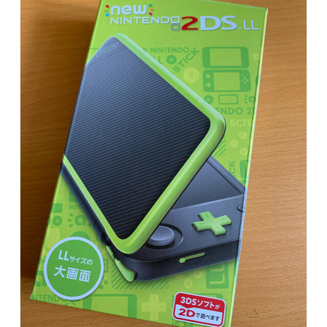 【新品】new Nintendo 2DSLL ブラック　ライム　本体