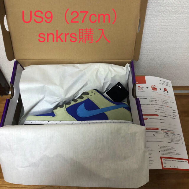 ナイキ NIKE DUNK SB CELADON 27センチ US9