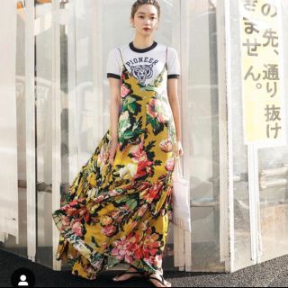 美品　DRIES VAN NOTEN  花柄　コットン　ワンピース　36 赤