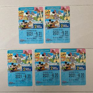 ディズニー(Disney)のディズニーリゾートライン　2DAY PASS(遊園地/テーマパーク)