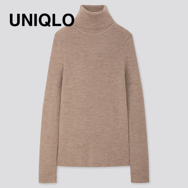 UNIQLO(ユニクロ)のエクストラファインメリノリブタートルネックセーター レディースのトップス(ニット/セーター)の商品写真