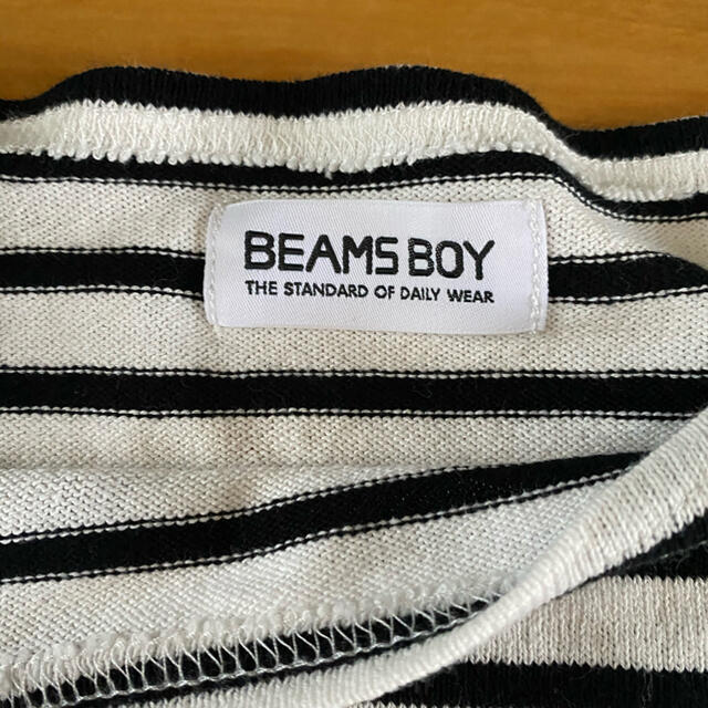 BEAMS BOY(ビームスボーイ)のBEAMS BOY エルボーパッチ　ボーダーカットソー レディースのトップス(カットソー(長袖/七分))の商品写真