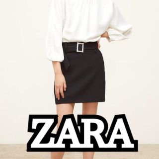 ザラ(ZARA)の【み 様専用】ZARA 新品未使用 キラキラベルト付きミニスカート(ミニスカート)