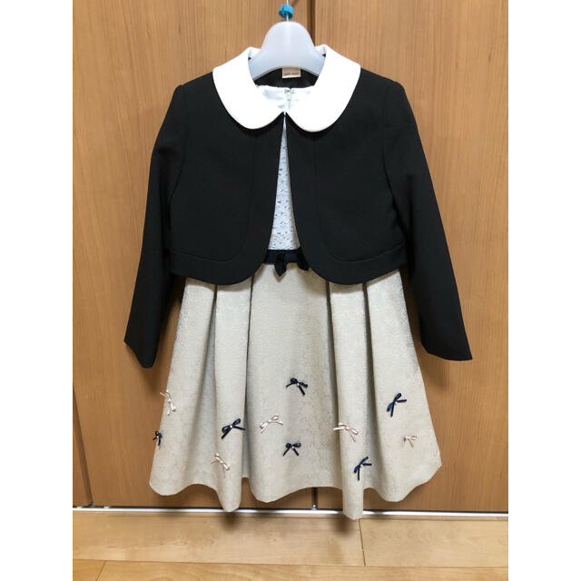 petit main(プティマイン)の入学式ワンピース120 キッズ/ベビー/マタニティのキッズ服女の子用(90cm~)(ドレス/フォーマル)の商品写真