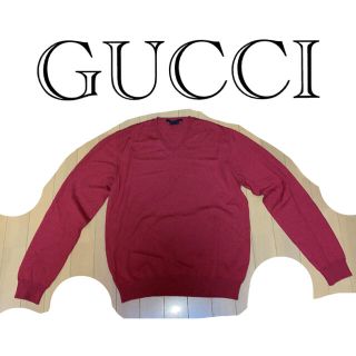 グッチ(Gucci)のGUCCIメンズＶネックセーター(ニット/セーター)