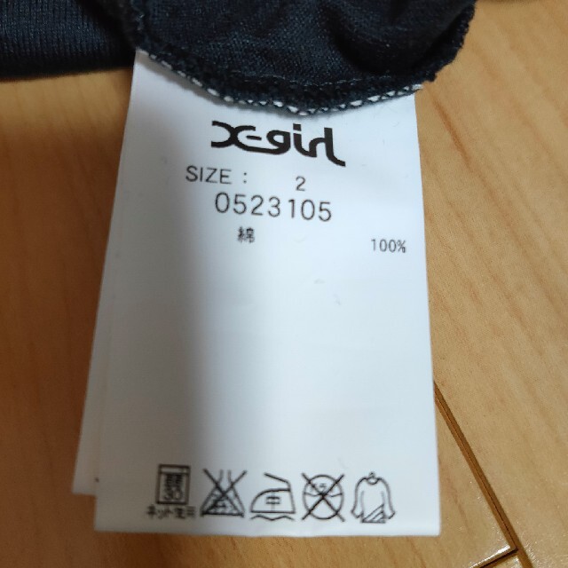 X-girl(エックスガール)のエックスガール  ロングTシャツ レディースのトップス(Tシャツ(長袖/七分))の商品写真