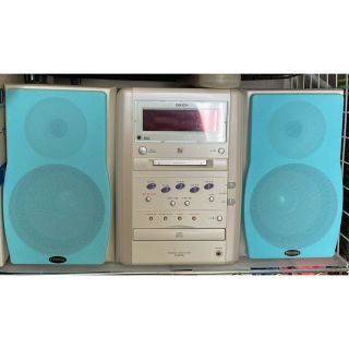 デノン(DENON)のDENON MD CD ラジカセミニコンポ AUX/PC外部音声入力端子付き(ポータブルプレーヤー)