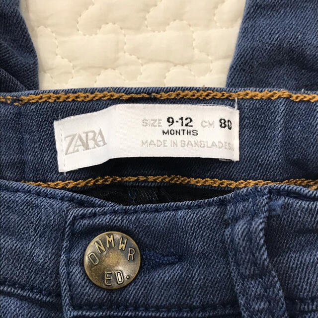 ZARA KIDS(ザラキッズ)の美品　ZARA ベビー　キッズ　スキニー　デニム　80 男の子　女の子 キッズ/ベビー/マタニティのベビー服(~85cm)(パンツ)の商品写真