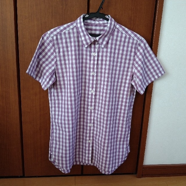 MUJI (無印良品)(ムジルシリョウヒン)のMUJI 無印良品　ギンガムチェックのシャツ レディースのトップス(シャツ/ブラウス(半袖/袖なし))の商品写真