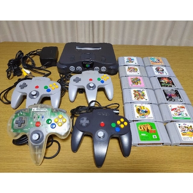 Nintendo64（ニンテンドー64）本体 ソフト12本付き家庭用ゲーム機本体