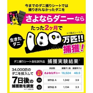 さよならダニー 置いて 集めて 捨てるだけ 3D構造 2箱 セット 防ダニ ダニ(日用品/生活雑貨)