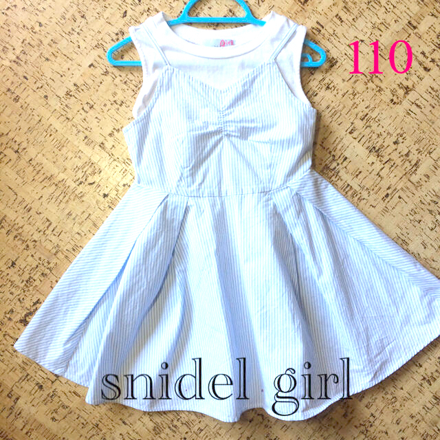 SNIDEL(スナイデル)のsnidel ワンピース 110 キッズ/ベビー/マタニティのキッズ服女の子用(90cm~)(ワンピース)の商品写真