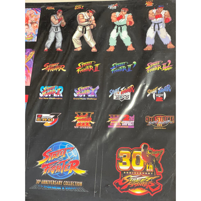 CAPCOM(カプコン)のGW特価！STREETFIGHTER 30th記念シール エンタメ/ホビーのおもちゃ/ぬいぐるみ(キャラクターグッズ)の商品写真