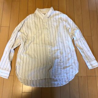 バナナリパブリック(Banana Republic)の【レディース】バナナリパブリック　ストライプシャツ　Mサイズ(シャツ/ブラウス(長袖/七分))