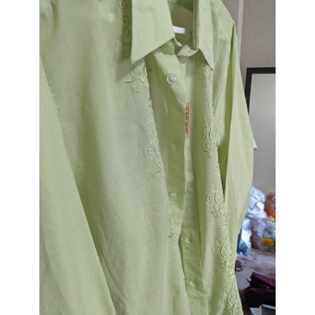 JOHN LAWRENCE SULLIVAN(ジョンローレンスサリバン)のシャツ　vintage　黄緑　薄緑　グリーン　キューバシャツ メンズのトップス(シャツ)の商品写真
