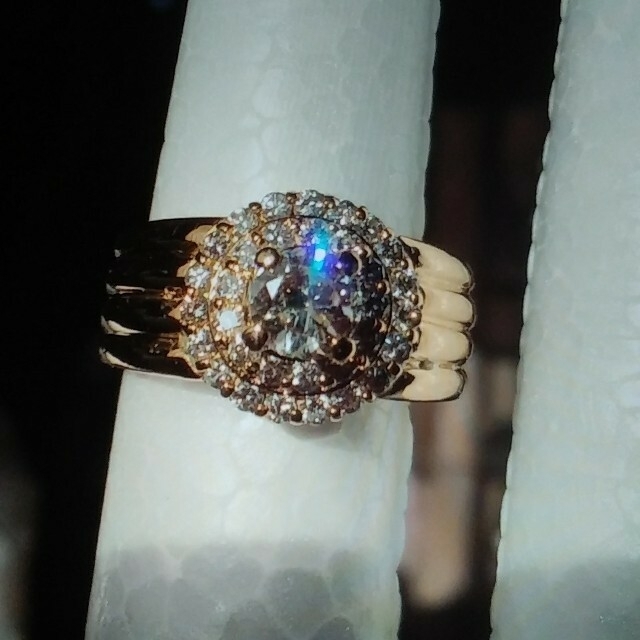 珍しい  K18ダイヤリング　プラチナ　K18　K18ネックレス　ブレスレット リング(指輪)