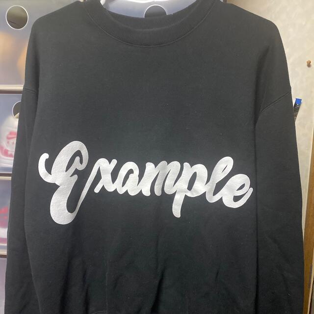 初期example クルーネック トレーナー即完売