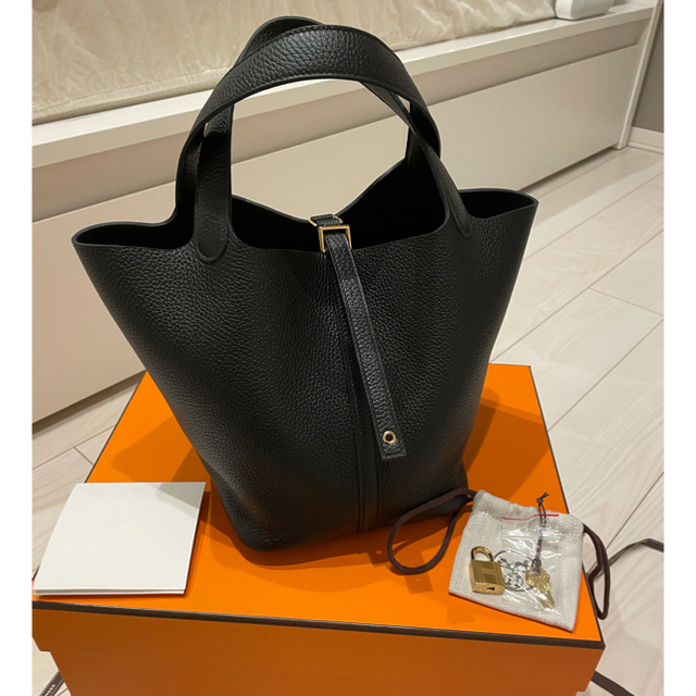 【新品未使用】 HERMES エルメス ピコタン ロック MM 黒 Z刻印