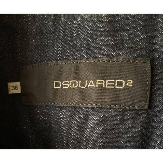 DSQUARED2(ディースクエアード)のレア✨DSQUARED２✨デニムジャケット✨goldステッチが可愛い💕 レディースのジャケット/アウター(Gジャン/デニムジャケット)の商品写真