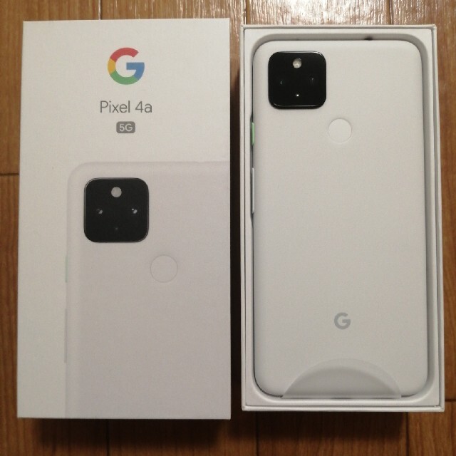 Google Pixel(グーグルピクセル)のGoogle pixel 4a (5G)　Clearly White 128GB スマホ/家電/カメラのスマートフォン/携帯電話(スマートフォン本体)の商品写真