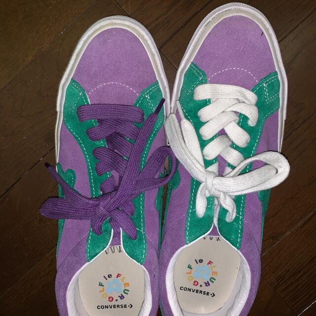 CONVERSE(コンバース)のCONVERSE×Golf Wang 27.5cm緑紫 メンズの靴/シューズ(スニーカー)の商品写真