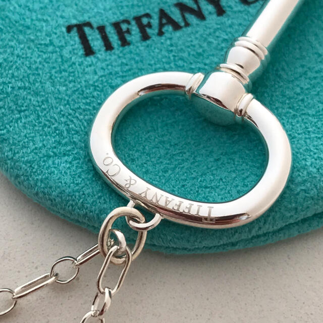 Tiffany ラージオーバルキー ロング チェーンネックレス　美品