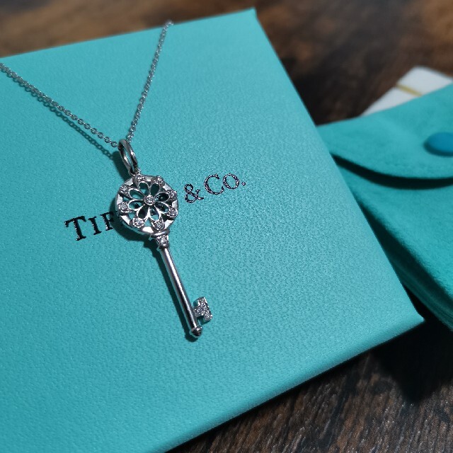 Tiffany & Co. - ティファニー フローラル キー ネックレス 18k ダイヤ
