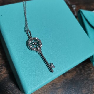 Tiffany & Co. - ティファニー フローラル キー ネックレス 18k ダイヤ 