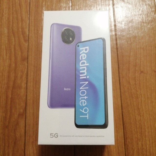 [新品 未開封]Xiaomi Redmi Note 9T　ナイトフォール　ブラッ スマホ/家電/カメラのスマートフォン/携帯電話(スマートフォン本体)の商品写真