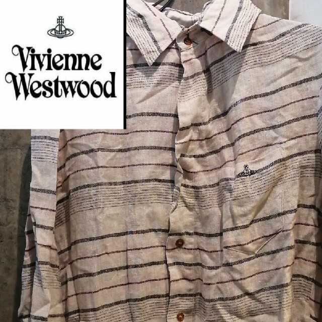 【オーブ刺繍】ヴィヴィアンウエストウッドマンシャツ　HARE　ウエステッドユース