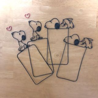 スヌーピー(SNOOPY)のまりりん様専用　ハンドメイド　スヌーピー　スイッチカバー　ワイヤークラフト (インテリア雑貨)