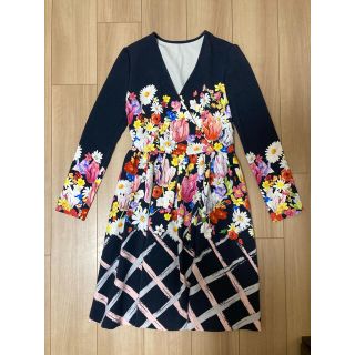 チェスティ(Chesty)のChestyチェスティ☆*°お花柄カシュクールワンピース0(ひざ丈ワンピース)