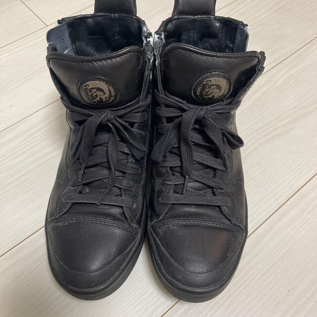 DIESEL(ディーゼル)のDiesel レザーシューズ 25.5cm black メンズの靴/シューズ(ドレス/ビジネス)の商品写真