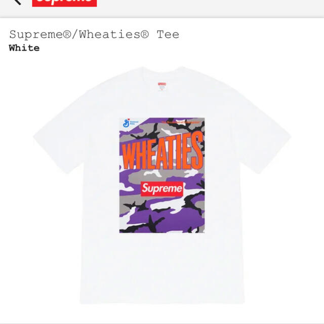 supreme wheaties tee White シュプリームTシャツ白S Tシャツ