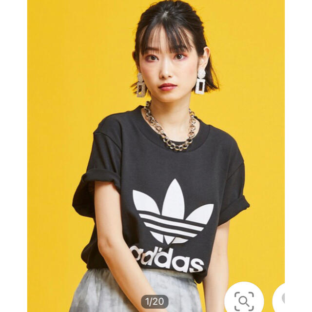 adidas(アディダス)の新品タグ付き！adidas ボーイフレンド トレフォイル 半袖Tシャツ S レディースのトップス(Tシャツ(半袖/袖なし))の商品写真