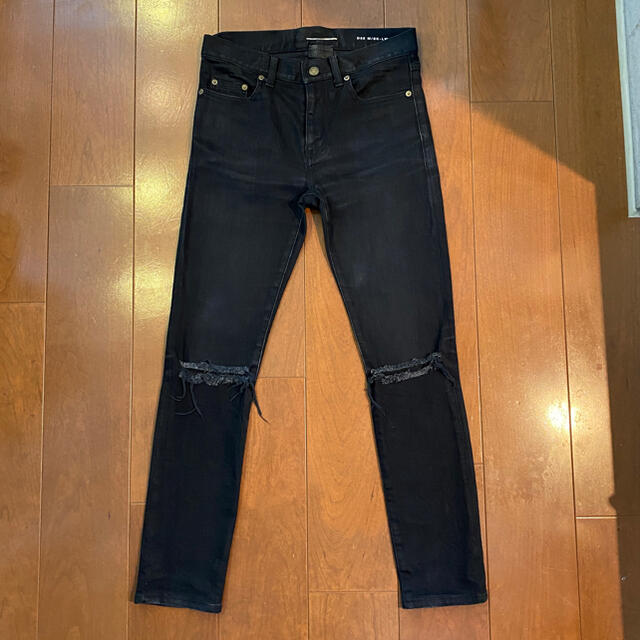 Saint Laurent(サンローラン)のSAINT LAURENT（サンローラン）膝クラッシュデニム エディ期 メンズのパンツ(デニム/ジーンズ)の商品写真