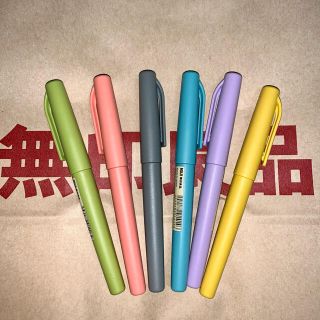 ムジルシリョウヒン(MUJI (無印良品))の無印良品　サインペン6色セット(ペン/マーカー)