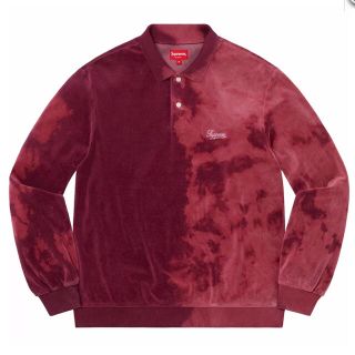 シュプリーム(Supreme)のSupreme Bleached Velour L/S Polo  XL(ポロシャツ)