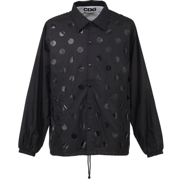 COMME des GARCONS(コムデギャルソン)の希少 CDG ドット COACH JACKET JKT コーチJKT 黒 L  メンズのジャケット/アウター(ナイロンジャケット)の商品写真