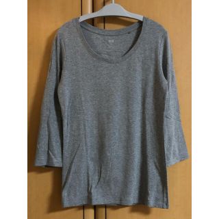 ユニクロ(UNIQLO)のユニクロ Tシャツ 7部袖 s グレー(Tシャツ(長袖/七分))