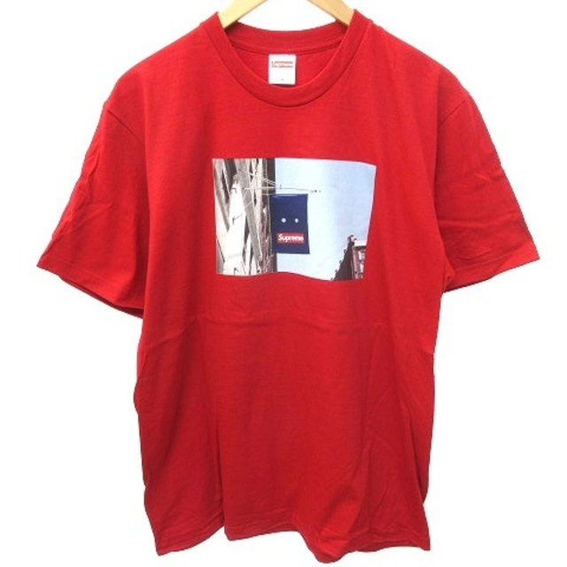 シュプリーム 19AW banner tee Tシャツ 半袖 M 赤 レッド