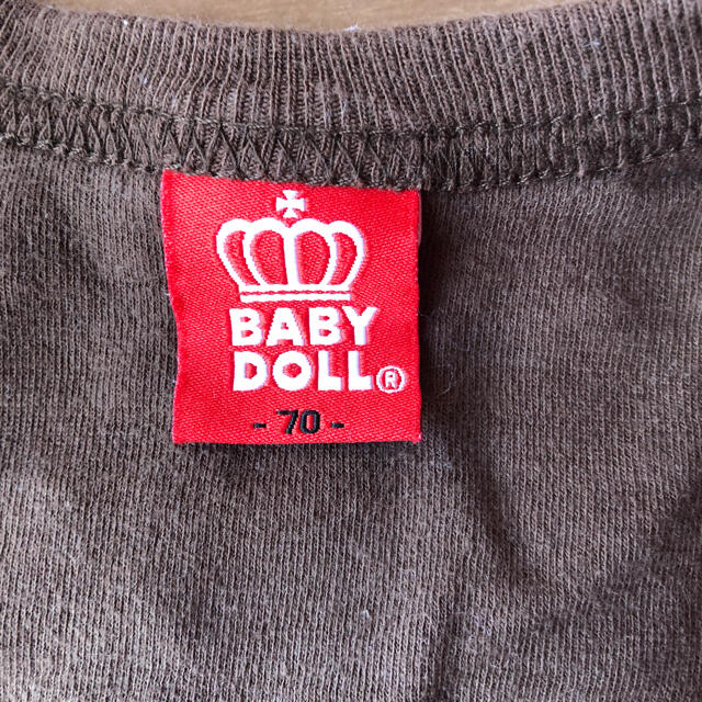 BABYDOLL(ベビードール)のBABY DOLL　長袖ロンパース キッズ/ベビー/マタニティのベビー服(~85cm)(ロンパース)の商品写真