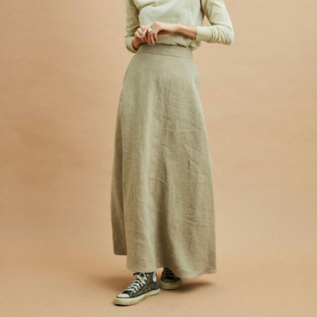 Shinzone(シンゾーン)のLINEN FLARED SKIRT レディースのスカート(ロングスカート)の商品写真