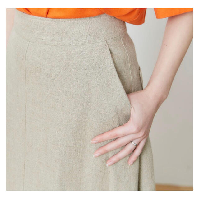 Shinzone(シンゾーン)のLINEN FLARED SKIRT レディースのスカート(ロングスカート)の商品写真