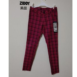 ジディー(ZIDDY)の【美品】ZIDDY ピンク ギンガムチェック パンツ カラーパンツ free(パンツ/スパッツ)