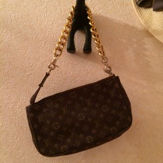 ルイヴィトン(LOUIS VUITTON)のミニモノグラムポーチ ヴィトン ブラウン(ポーチ)