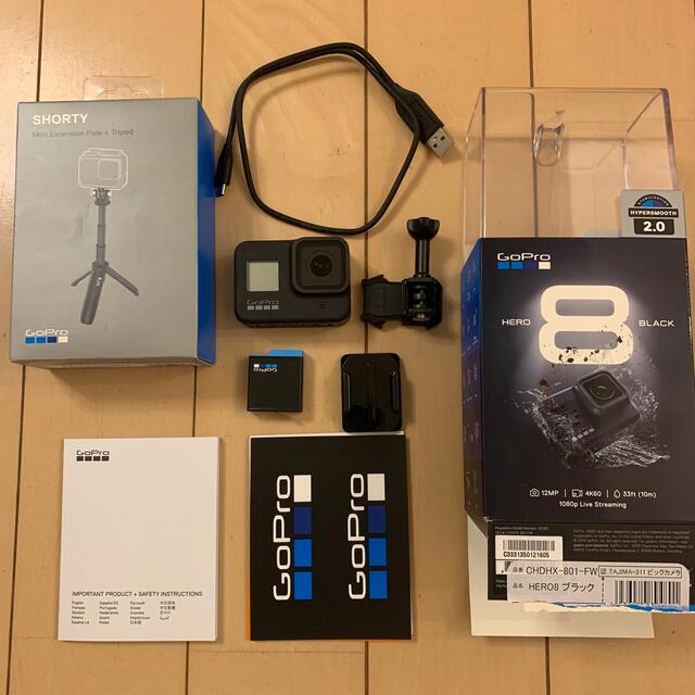 GoPro(ゴープロ)のGoPro HERO8 BLACK　GoPro8 スマホ/家電/カメラのカメラ(コンパクトデジタルカメラ)の商品写真