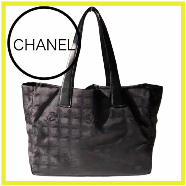 CHANEL(シャネル)のシャネル　バッグ　トート　ハンドバッグ　ニュートラベルライン　MM　黒　A4 レディースのバッグ(トートバッグ)の商品写真