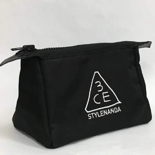 STYLENANDA(スタイルナンダ)の【正規品★新品未使用】3ce ルーマー&メッシュポーチ★ブラック★ レディースのファッション小物(ポーチ)の商品写真