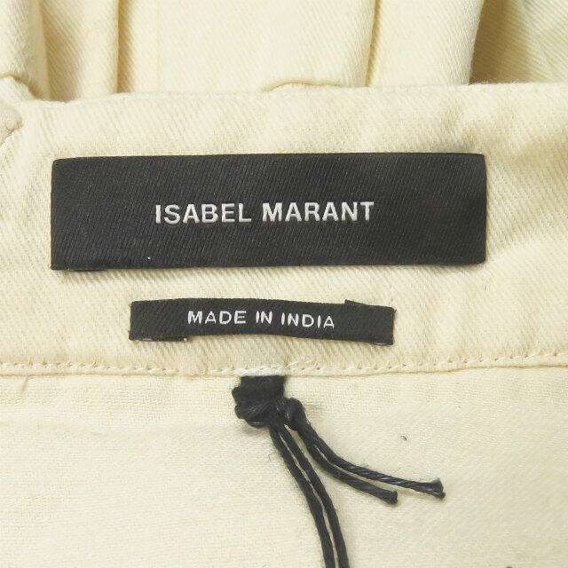 Isabel Marant(イザベルマラン)のISABEL MARANT イザベルマラン 16SS SHAD コットンエンブロイダリー デザインミニスカート 16E022I 40 ナチュラル ビーズ ギャザー プリーツ ボトムス【中古】【ISABEL MARANT】 レディースのスカート(ミニスカート)の商品写真